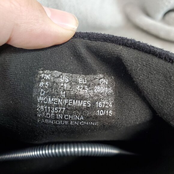 Clarks Shoes Womens Size 11 Black Leather Ankle Boots *Read* - Picture 2 of 7